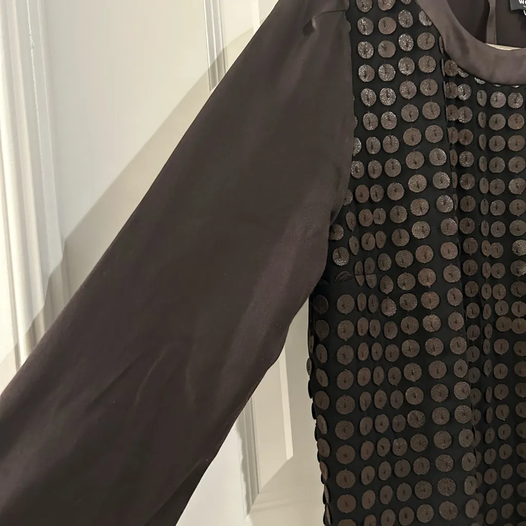 Worth Dot Blouse Brown Size 6 - Image 6