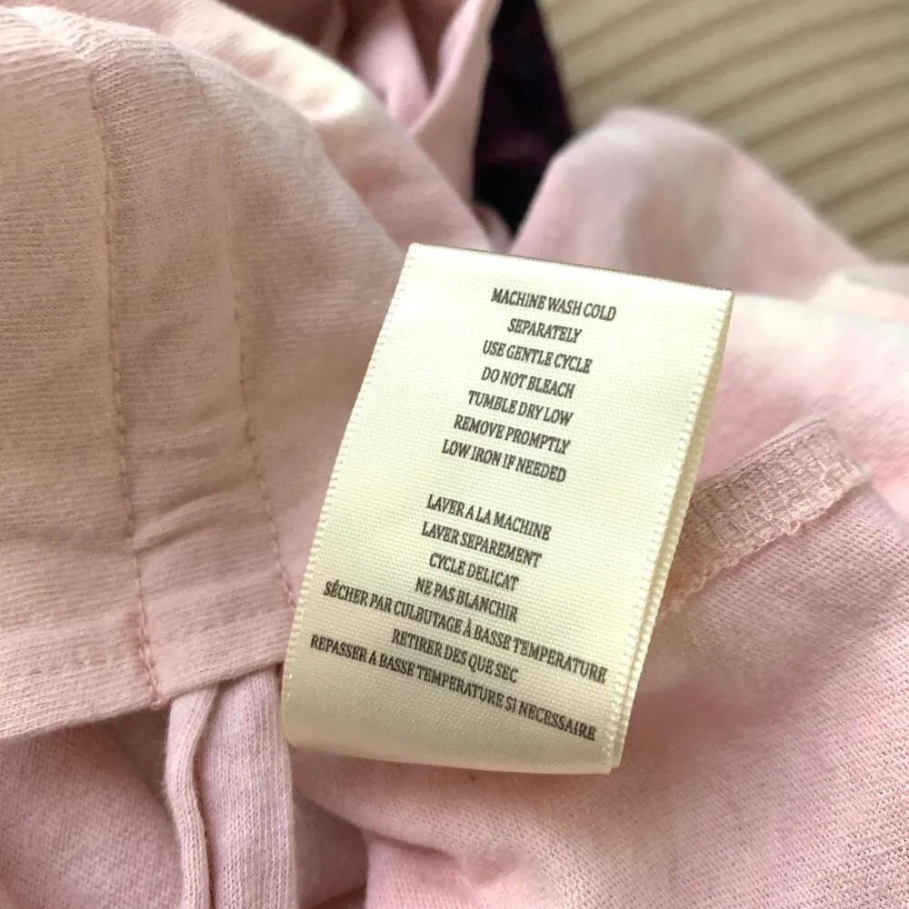 Blank NYC Tie Dyed Rosewater Sweatshirt Jersey Hoodie Pink - Image 13