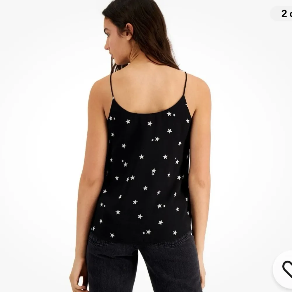 Bar III Knock-Out Camisole Black Star XS spaghetti strap pullover celestial - Image 2