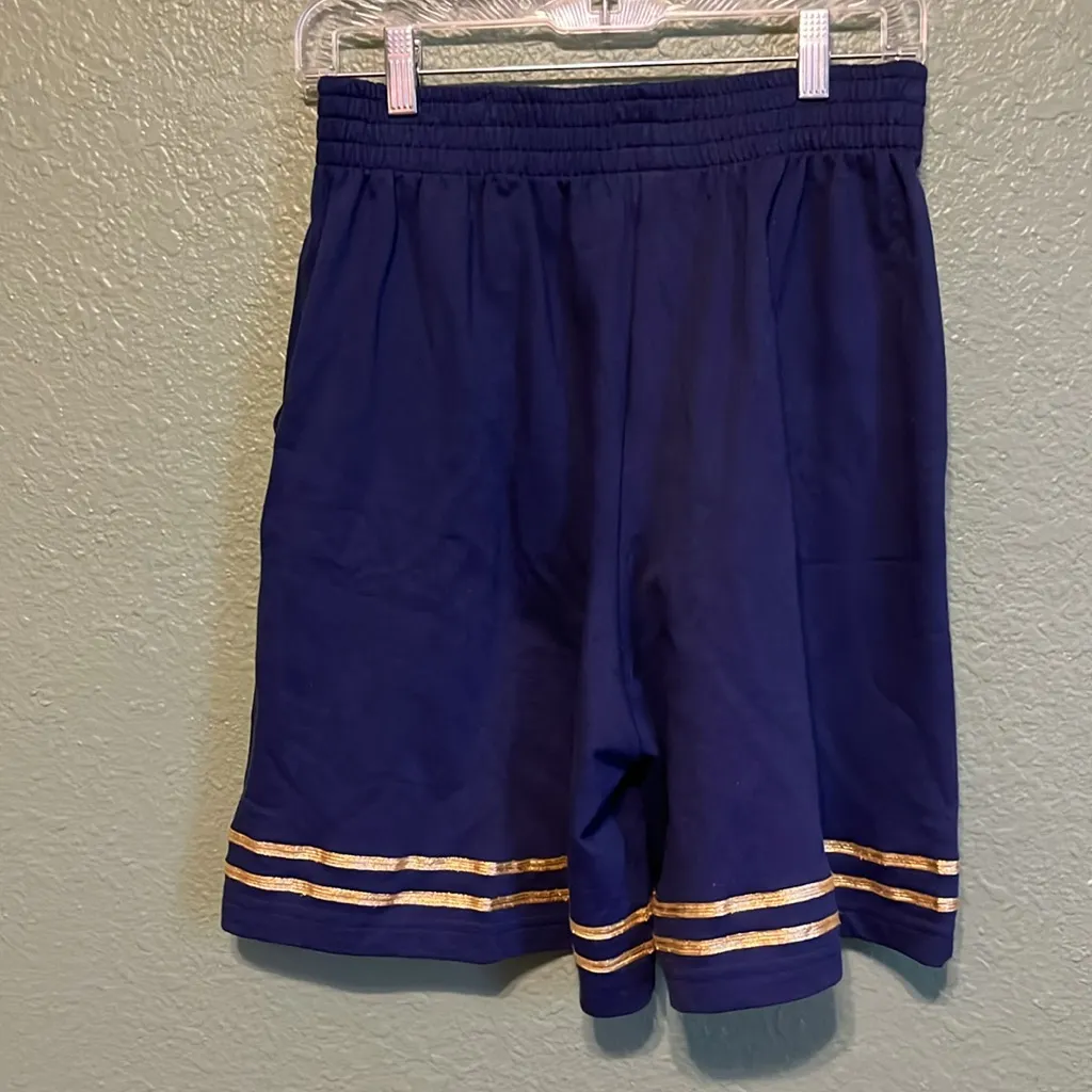 Vintage 90s Long Shorts with Gold Accents modest shorts long shorts Size L - Image 3