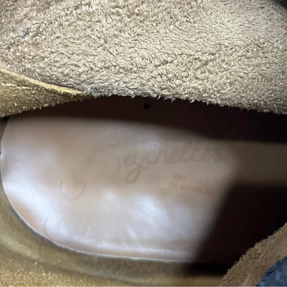 Seychelles navy blue suede square toe boots size 9 - Image 9