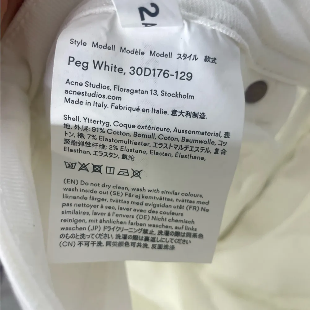 Acne Studios Blå Konst 5-pocket stretch jeans Size 28 - Image 13