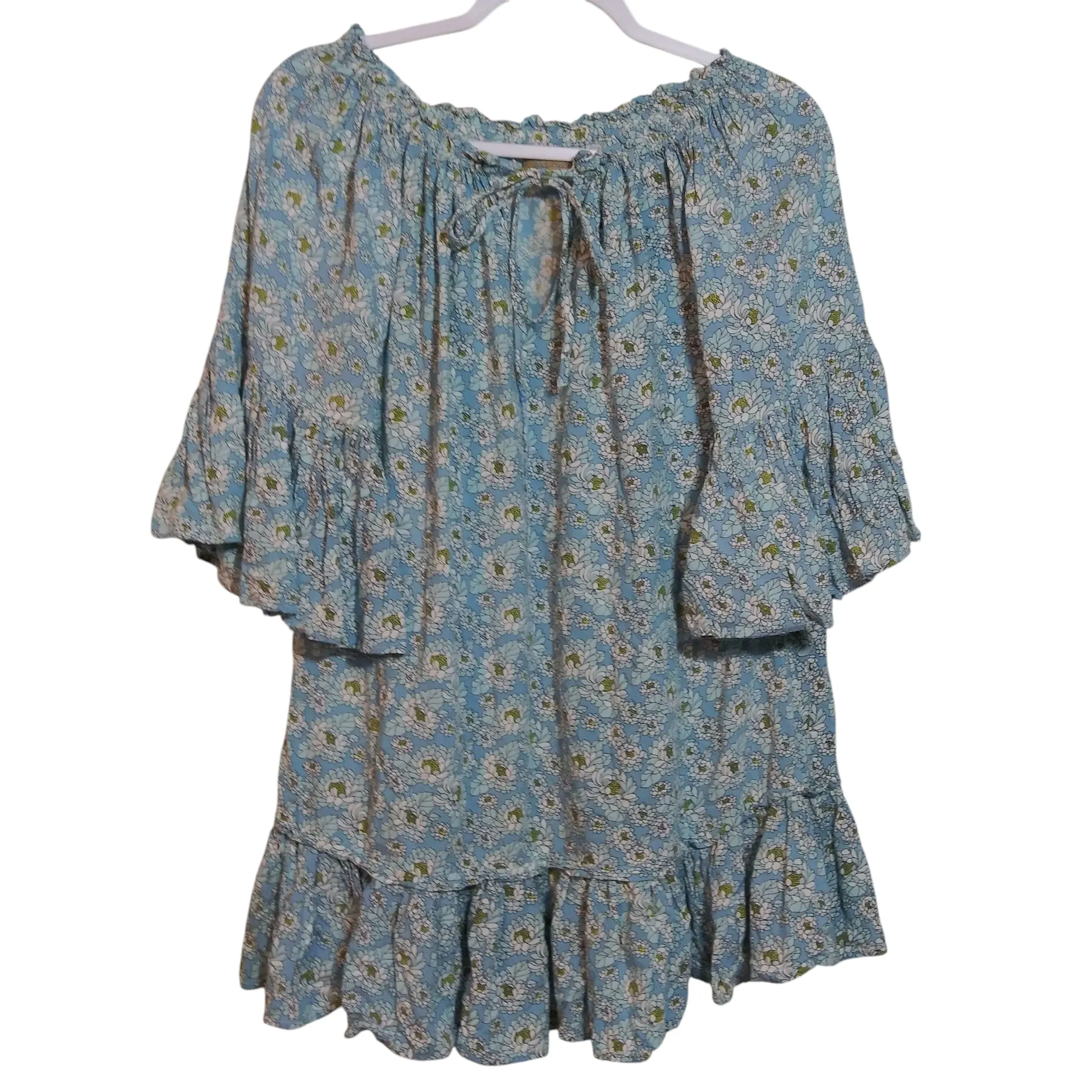 Skemo Margarita Tulum Dress In Floral Blue Off - Image 2