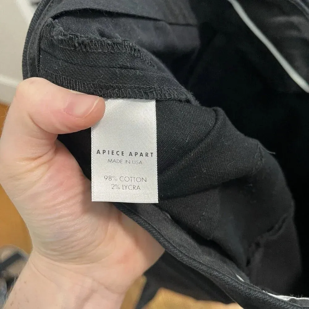 Apiece‎ Apart Black Camilla High Waist Skinny Trouser Cotton Pant Size 0 - Image 6