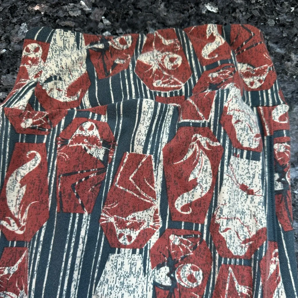 LuLaRoe Disneys Nightmare Before Christmas Leggings Plus Size 1X TC Tall & Curvy - Image 3