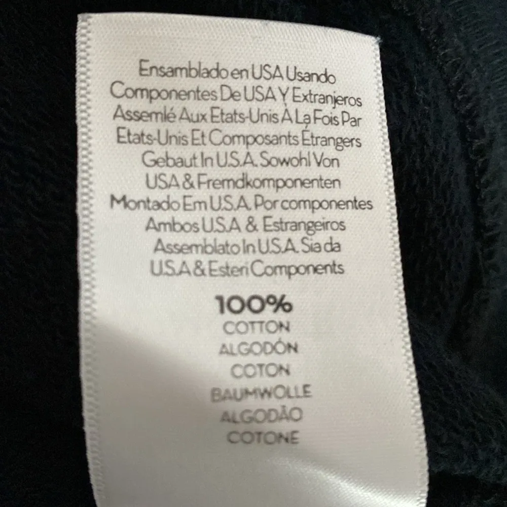 Mother the tie up easy black sweatshirt S NWOT 100 percent cotton - Image 5