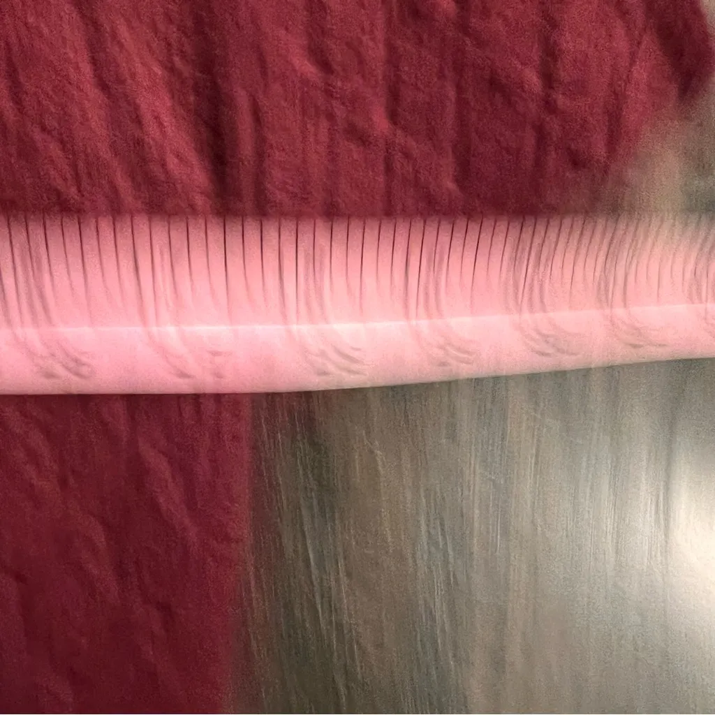 Banana Republic Maroon Textured Belted Cable XS Cardigan - Image 8