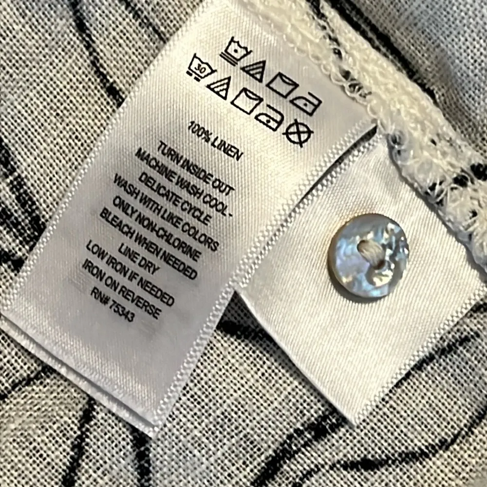 Cynthia Rowley 100% linen shirt - Image 2