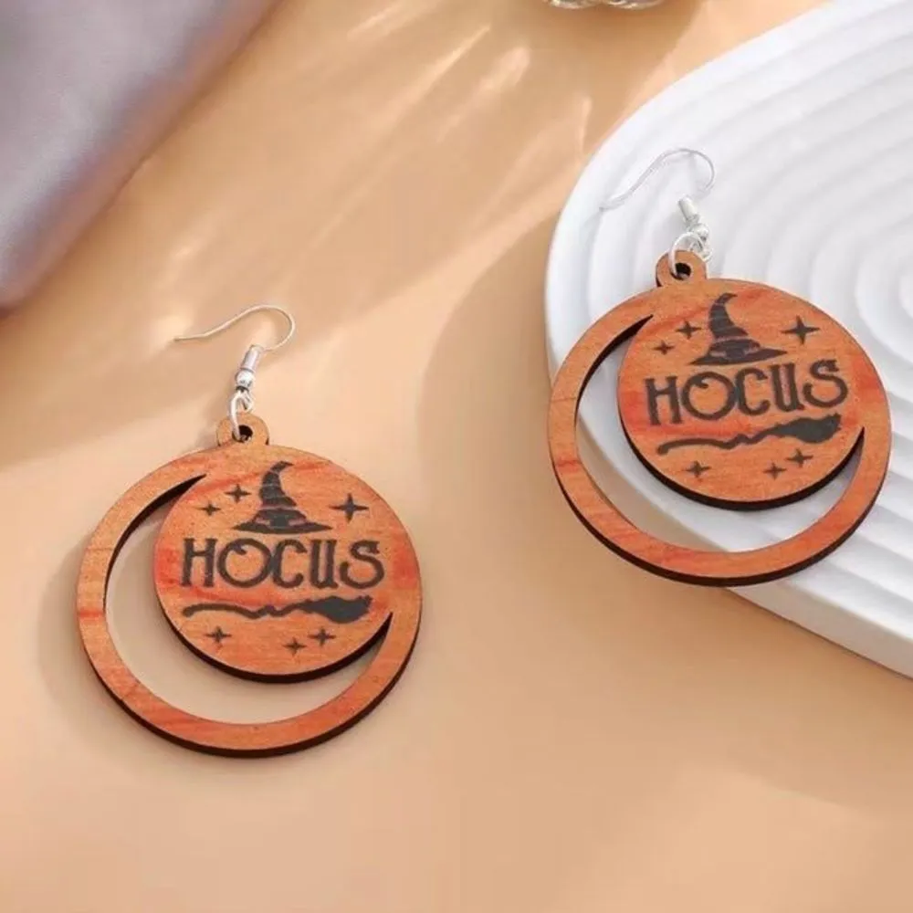 New hocus pocus Halloween earrings Orange - Image 2