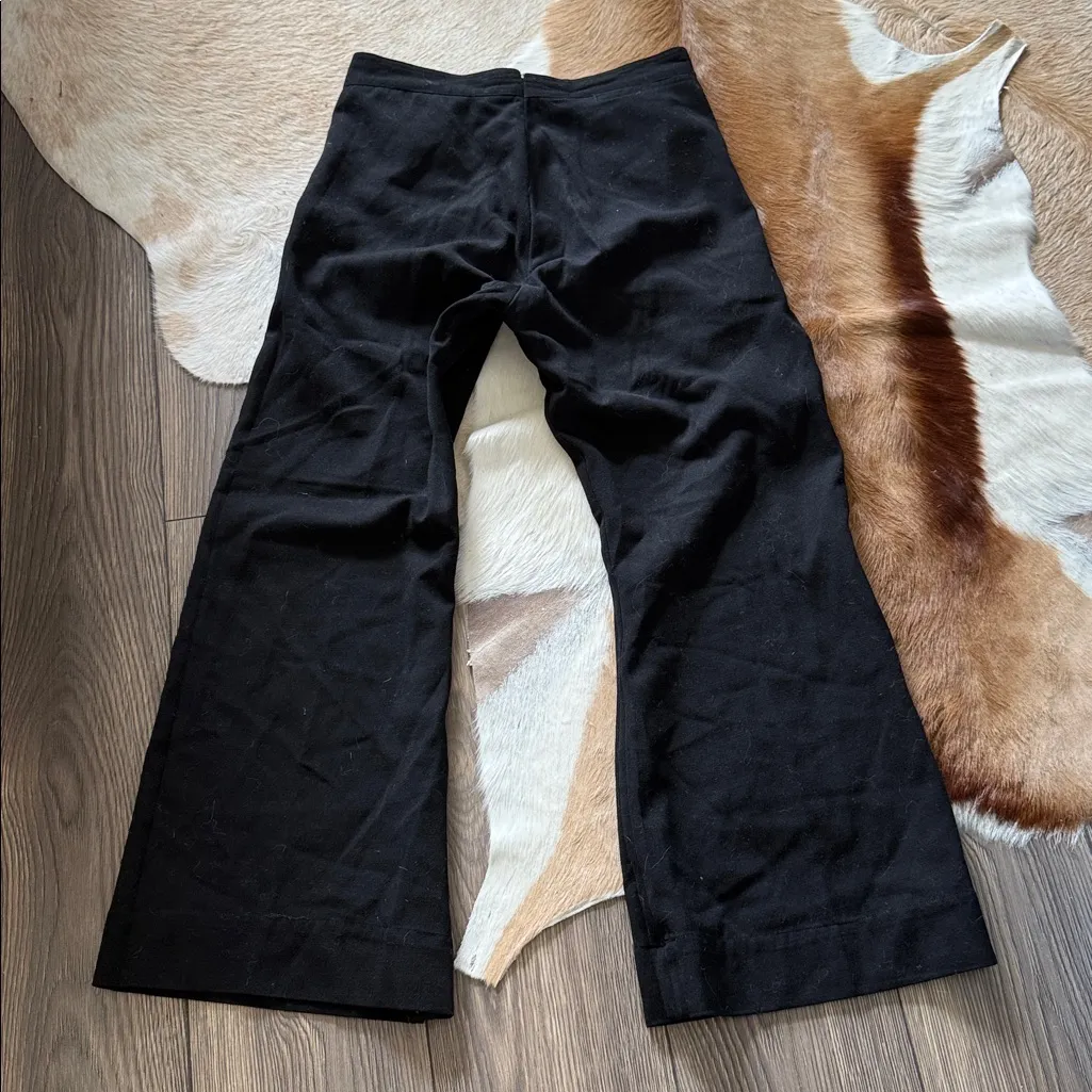 Unique wool front panel buttons Black Wide - Image 10