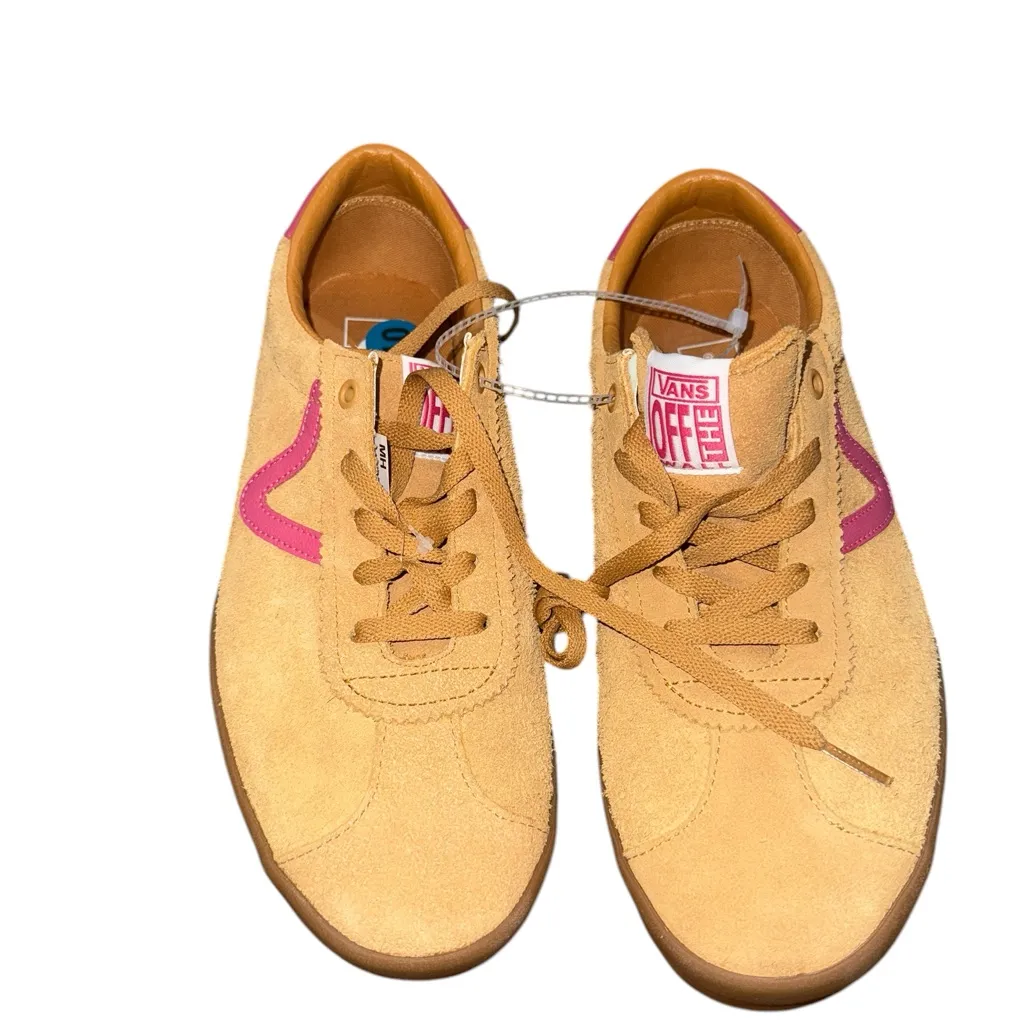 NEW VANS Trainers Vans Women Sport Low Gum Multi Yellow Suede Leather 9 - Image 6