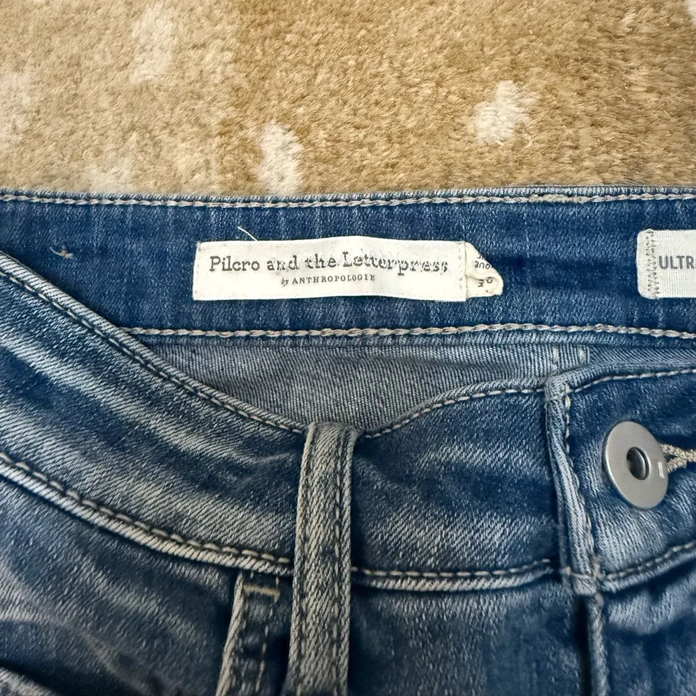 Pilcro and the Letterpress Anthropologie Ultra High Rise Skinny Jeans size 27 - Image 4