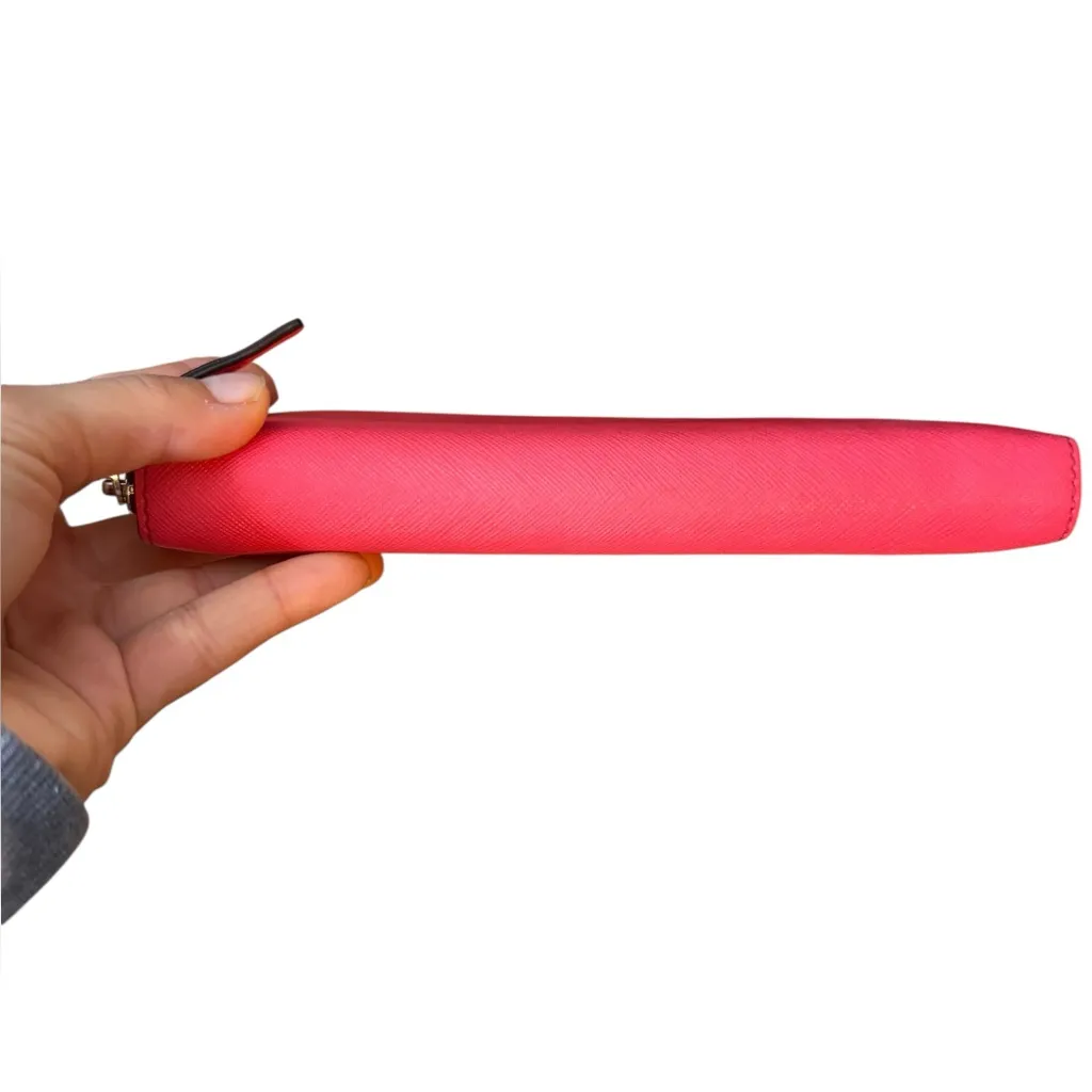 Kate Spade  Hot Pink Saffiano Leather Zip Wallet - Image 5