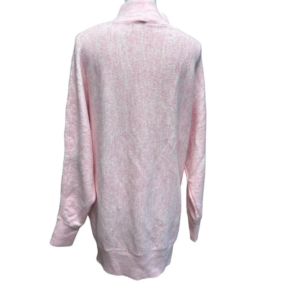 Magaschoni Dolman Sweater Top Mock Neck Pullover Heather‎ Pink Size L NWT - Image 6