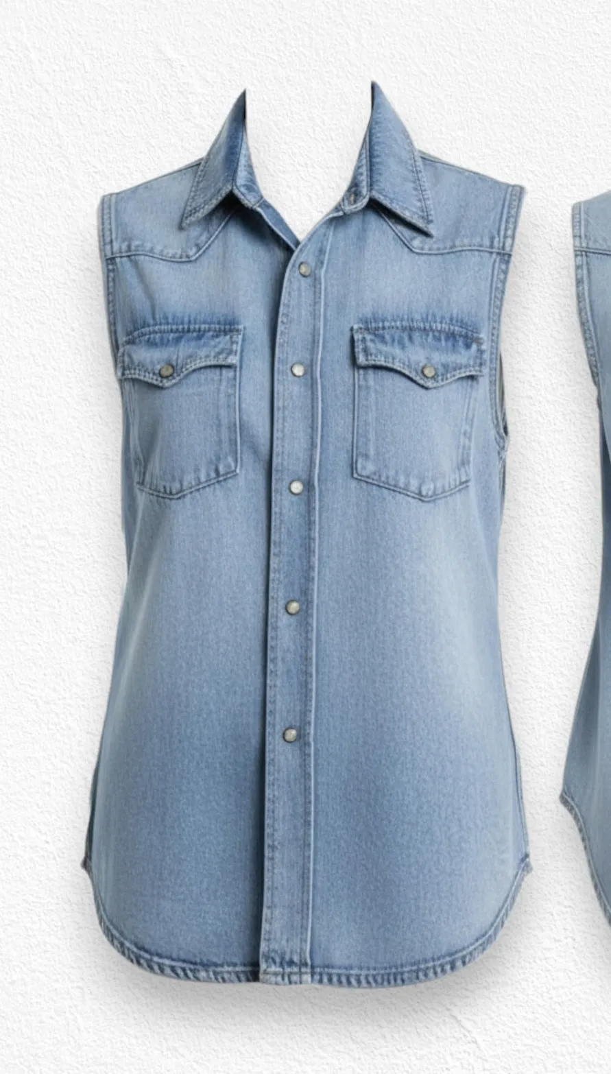 Imogene and Willie x Rodan + Fields Denim Western Embroidered Vest Size Small - Image 1