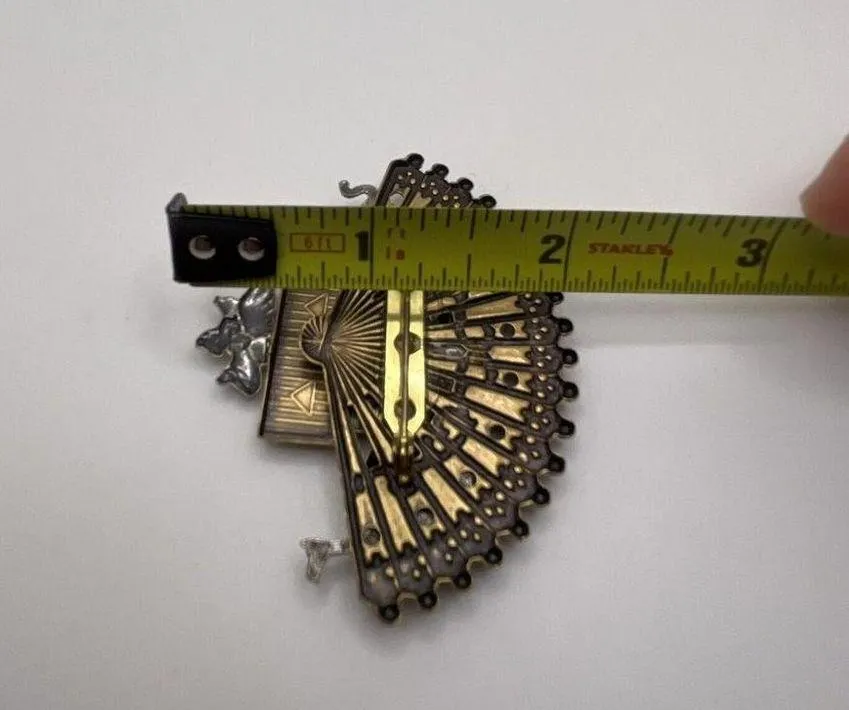 Multi Color Metal Biblical Noah’s Ark Brooch Pin - Image 11