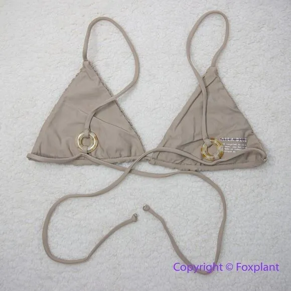 NEW Aila Blue Free People Soraya Bikini Top, tan,‎ size XL - Image 7