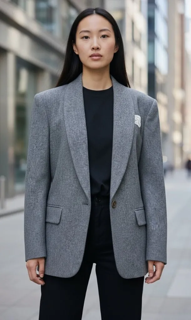 Vintage Norton McNaughton Womens 10 Gary 100% New Wool Winter Chic Blazer Jacket - Image 1