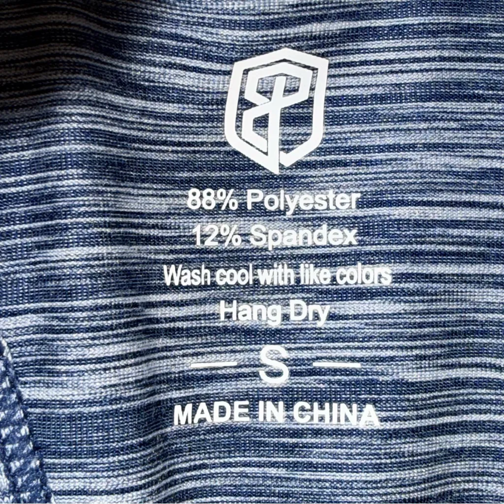 Prois Dion Performance Long Sleeve Open Back Navy Heather Blue Small - Image 2