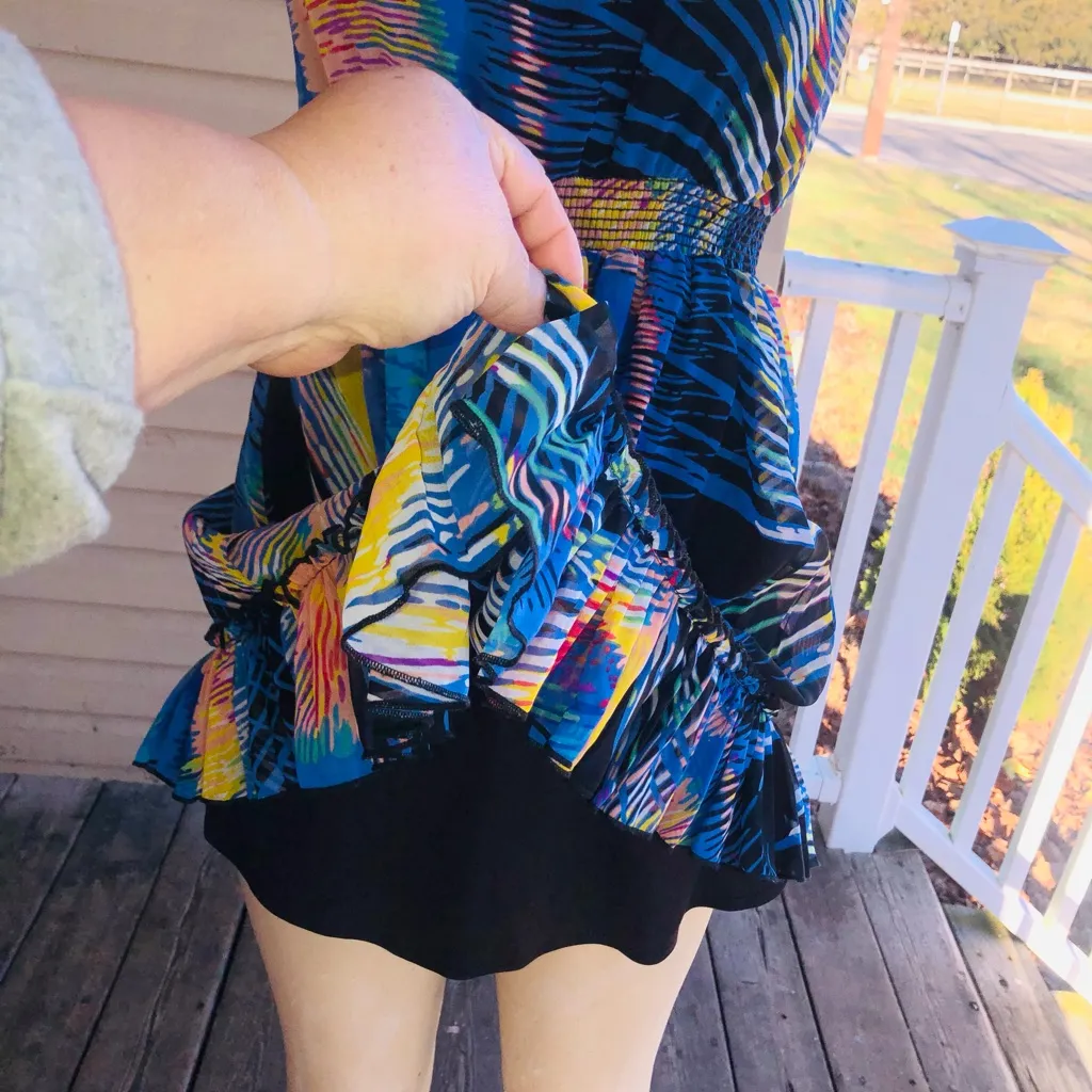 Twenty one strapless mini dress Blue Size M - Image 4