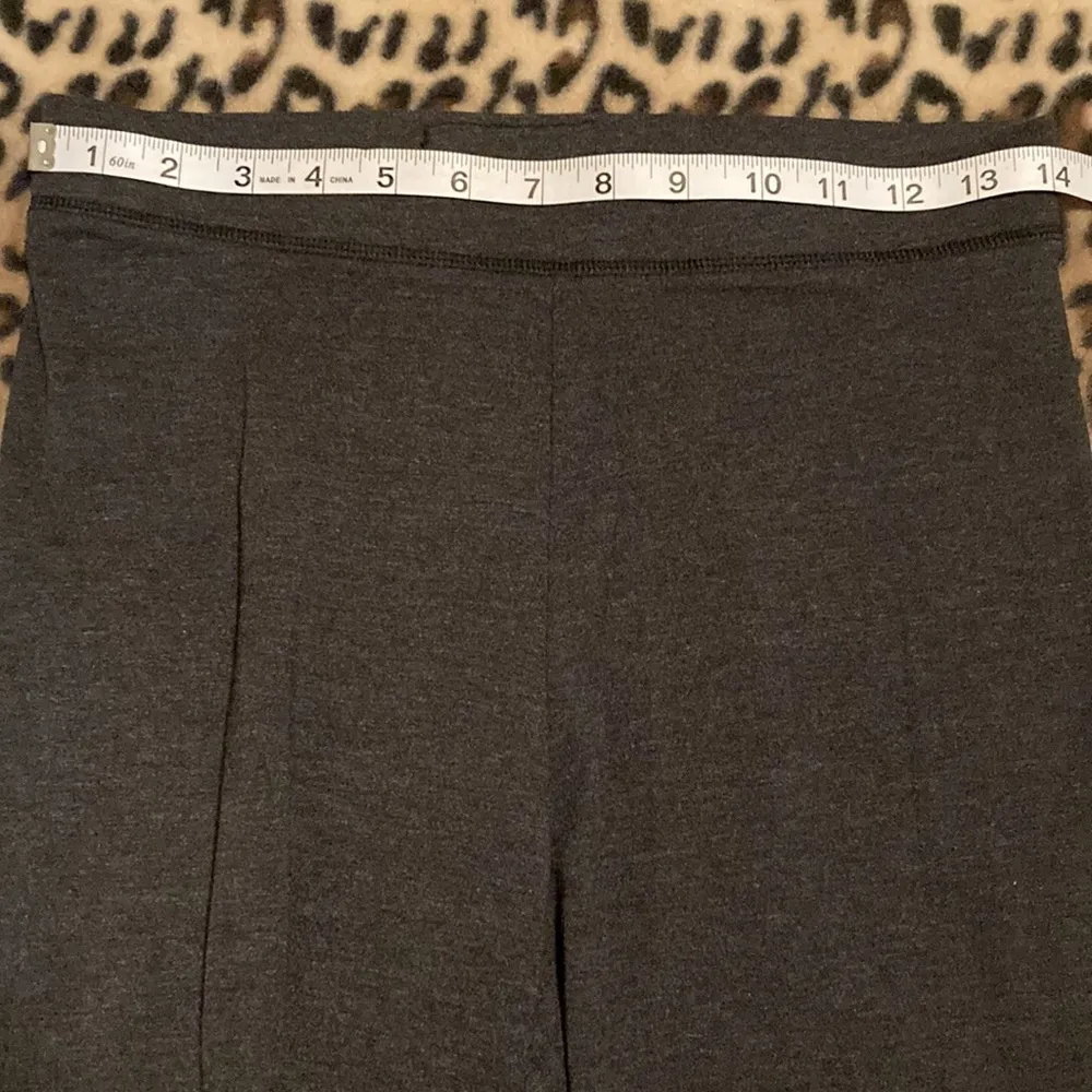 EUC Victoria's Secret PINK LOGO Yoga Pants Leggings Women’s Size M Charcoal Gray - Image 7