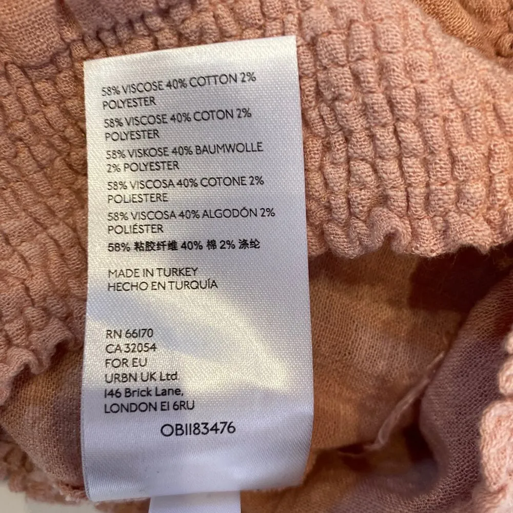 Free People Cherry Blossom Long Sleeve Low Surplice Neckline Crop Top NWT Sz Sm - Image 8