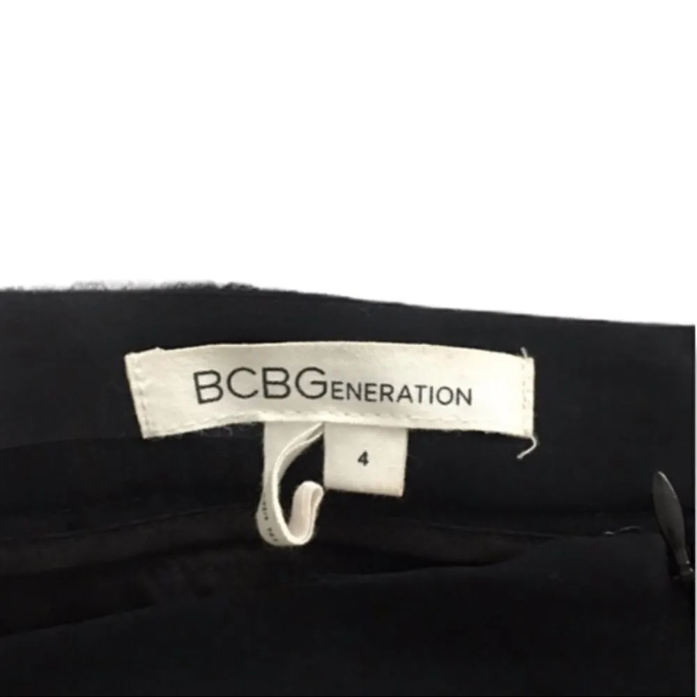 BCBGeneration  SZ 4 Black Tiered Sequin Mini Skirt - Image 4