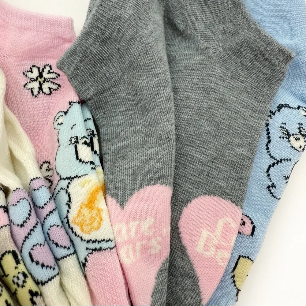 Care Bears Womens No Show Socks Retro 90s Pastel Colorful Fun Novelty Gift Pink - Image 7