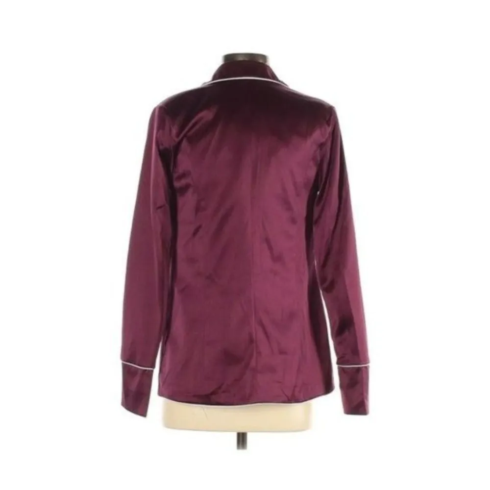 NEW Love By Design Jacket Maroon Open Front Blazer - Image 2