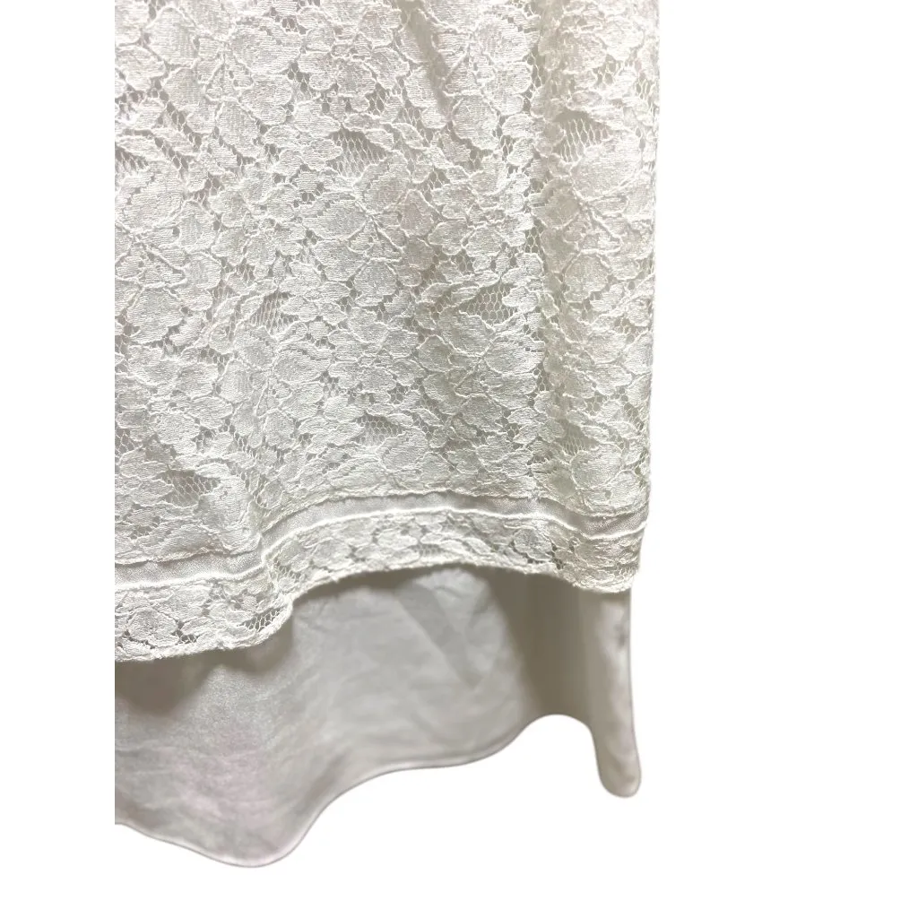 Karl Lagerfeld Lace Blouse White Size XL - Image 10