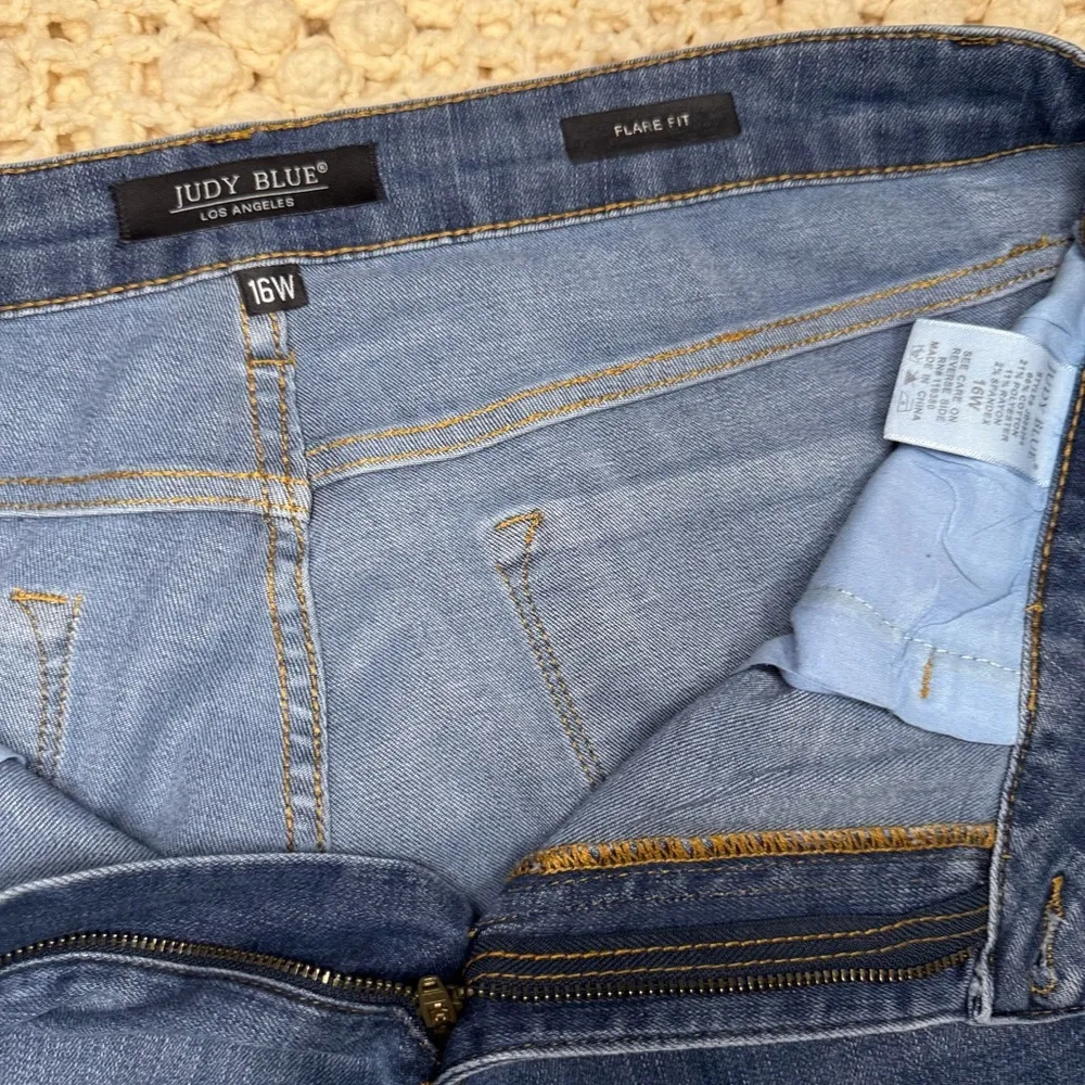 Judy Blue Women's Blue Flared Jeans.              #22 - Image 4