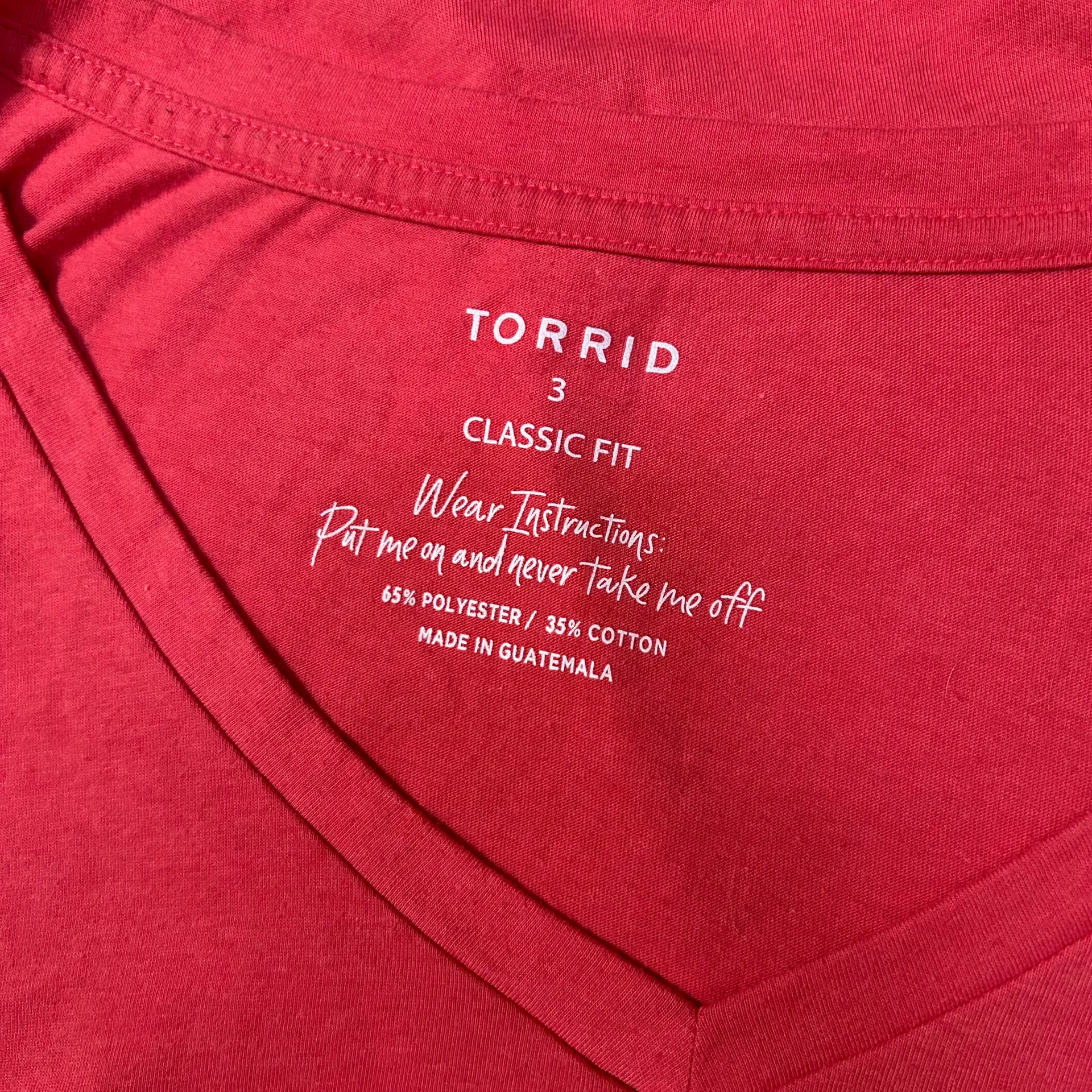 Torrid Classic Fit V-Neck Short Sleeve Tee - Image 3