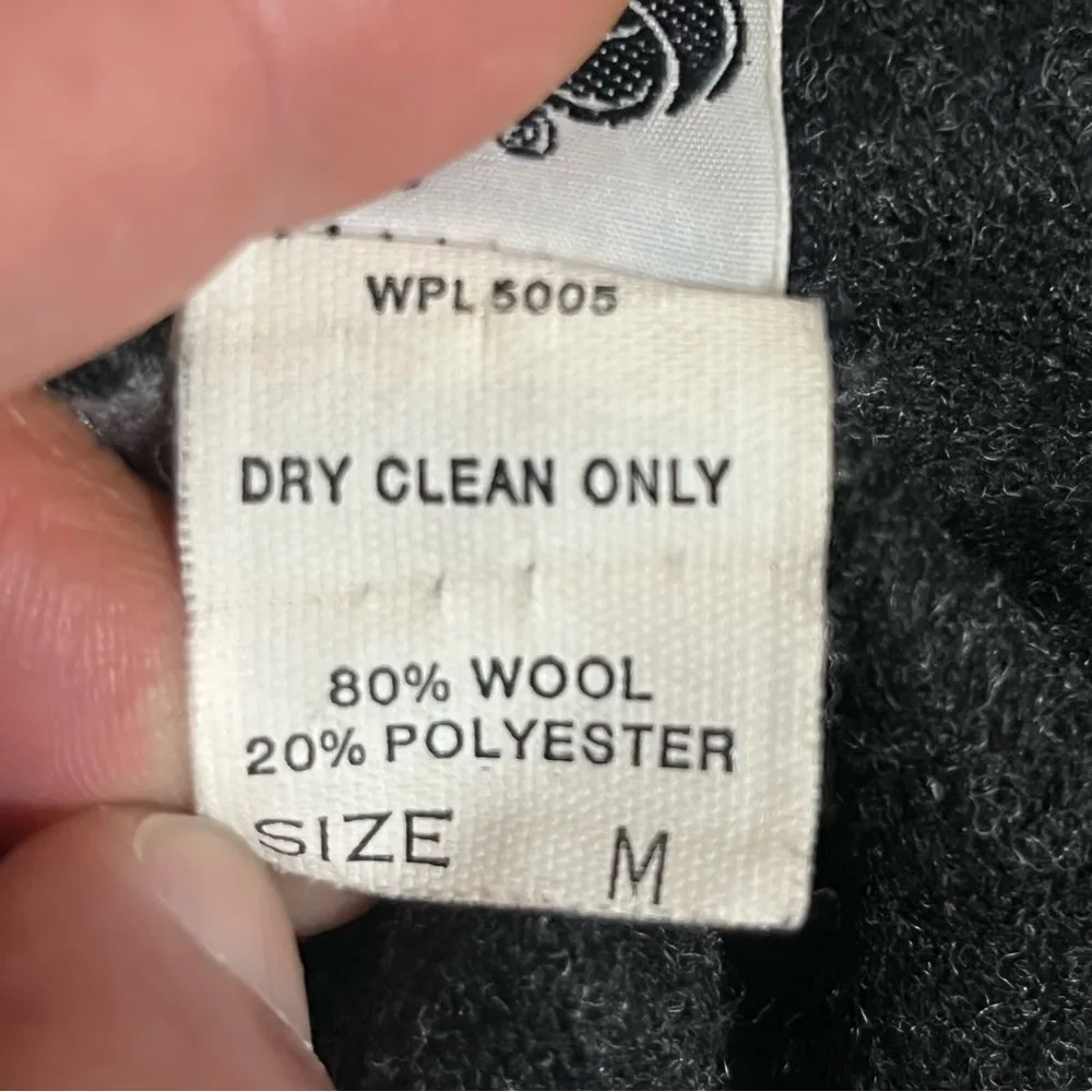 Women's Vintage Jack Winter 80% Wool Button Close Shirt Jacket Size Medium Gray - Image 7