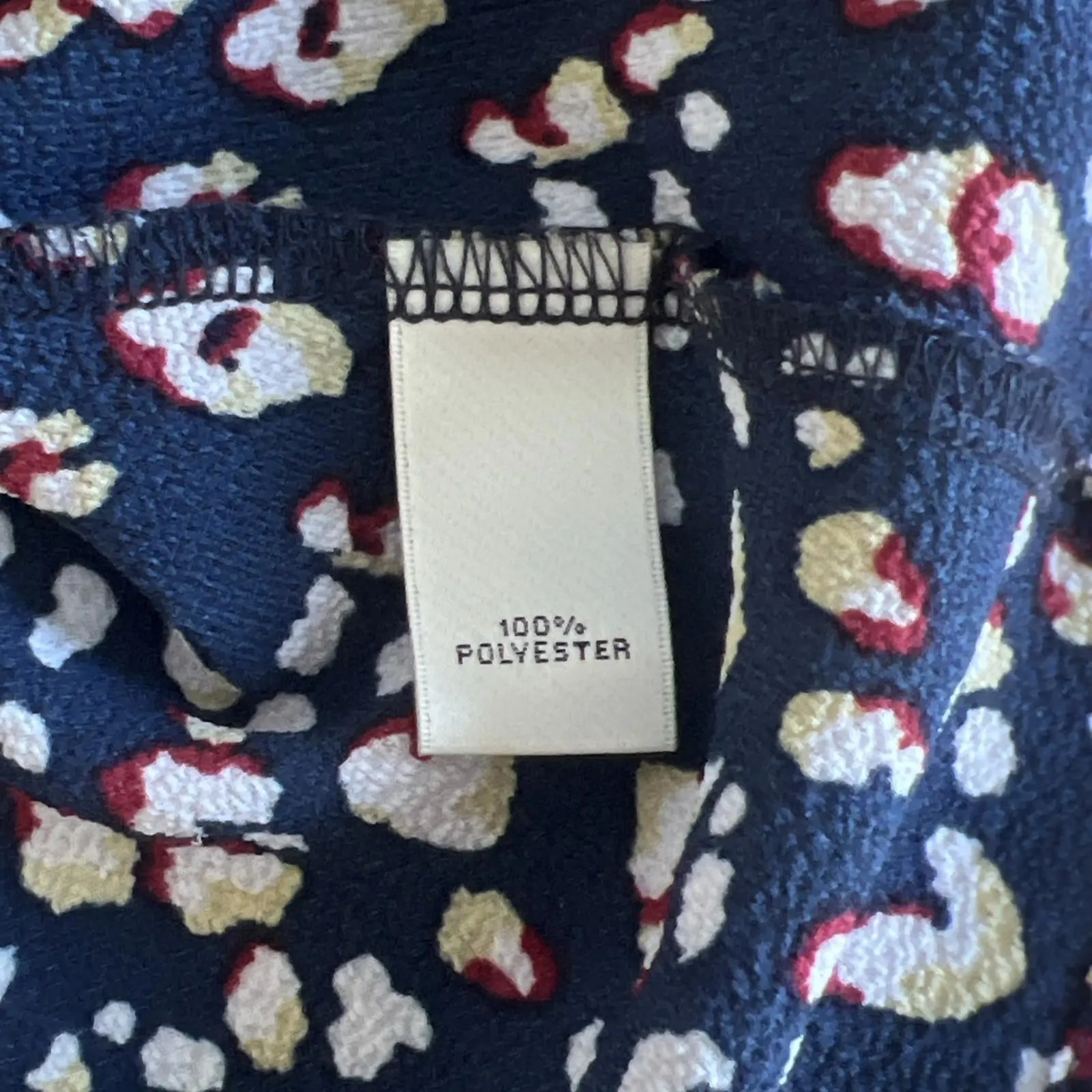 Neiman Marcus Blue Floral Blouse Tie Sleeve Size Small - Image 8