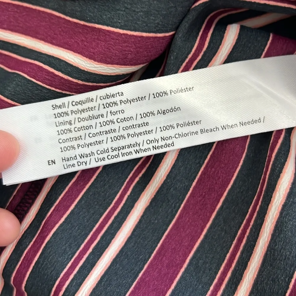 NWT Band of Gypsies Striped Ruffle Hem Dress - Image 11