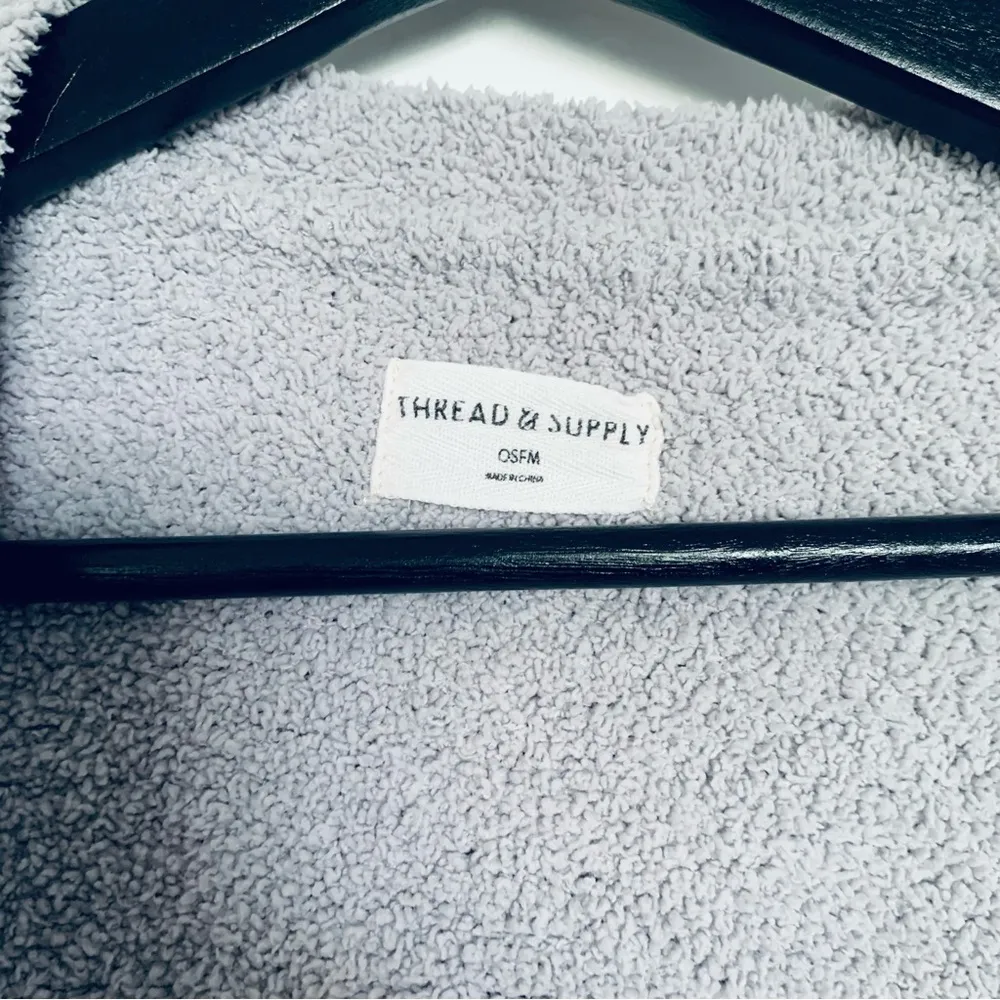 Thread & Supply Cozy Cloud Wrap Cardigan Sweater | Size: One Size Gray Size M - Image 7