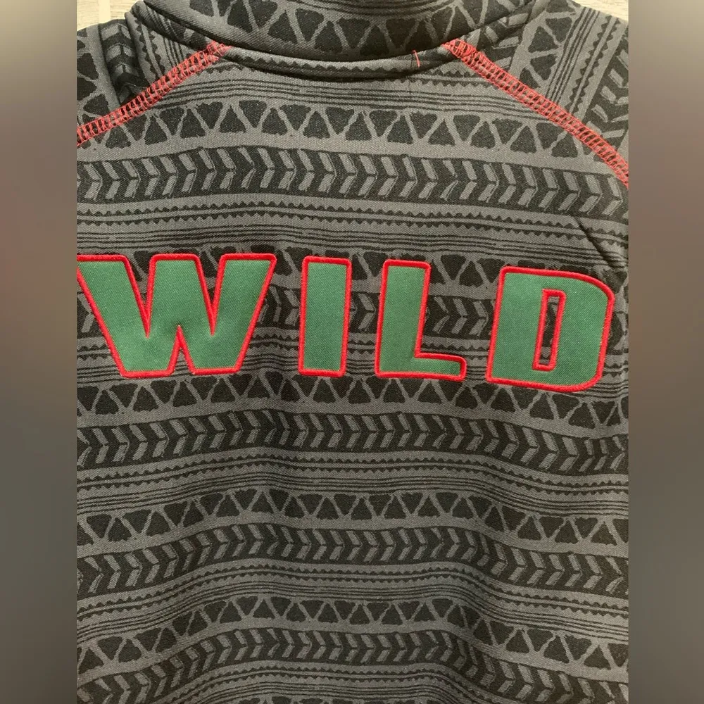 COLOSSEUM MINNESOTA WILD Poly Fleece 1/4 zip Pullover sweatshirt L - Image 8