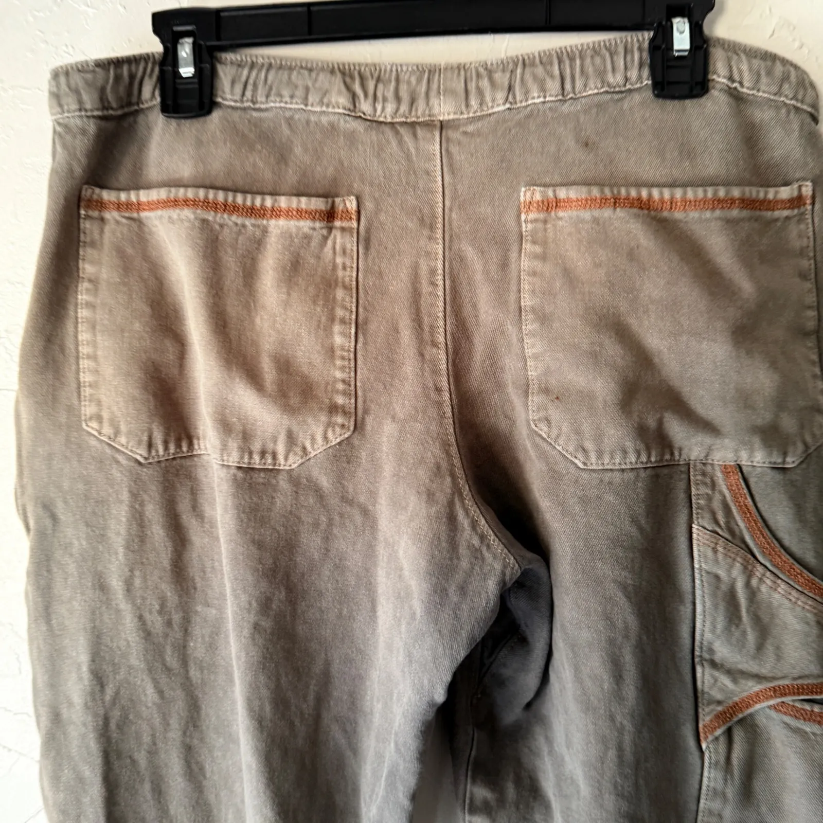 Circle Creations Hemp Blend Drawstring Casual‎ Pants S Relaxed Hippie Festival Gray - Image 11