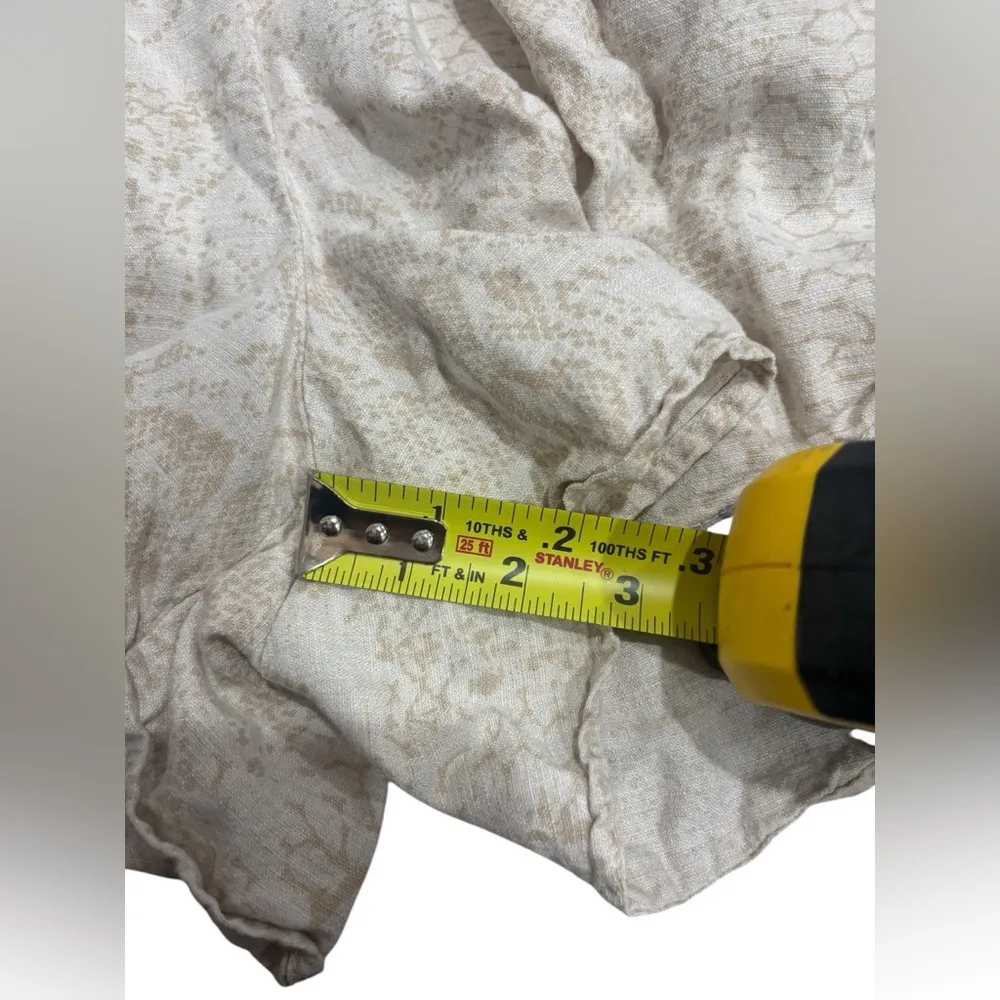 Cloth & Stone Dahl Romper Anthropologie snake print linen blend size small - Image 15