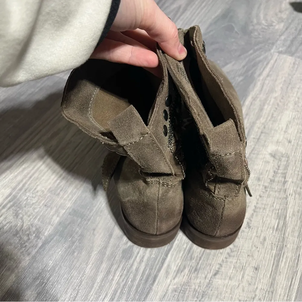 Naughty Monkey Brown Studs, Bling, Suede Boots; 9 women’s - Image 4