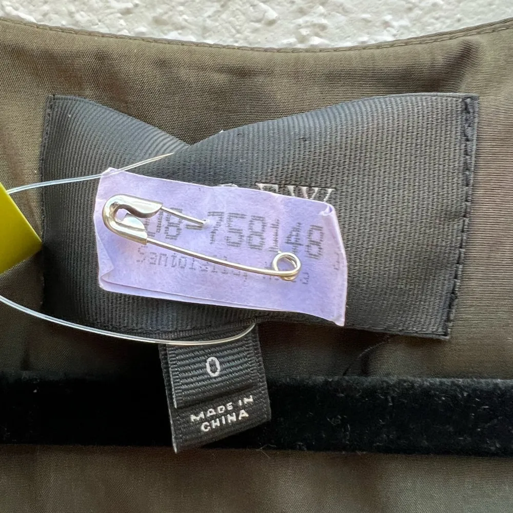 J crew army green trench sleeveless jumpsuit size 0 - Image 4