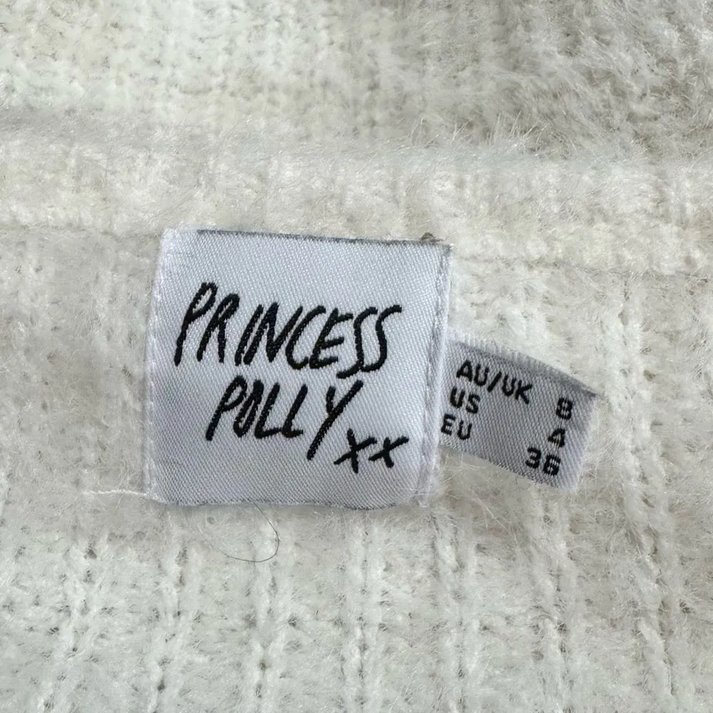 Princess Polly The Henrik Cropped Sweater Fuzzy Women’s 4 - Image 4