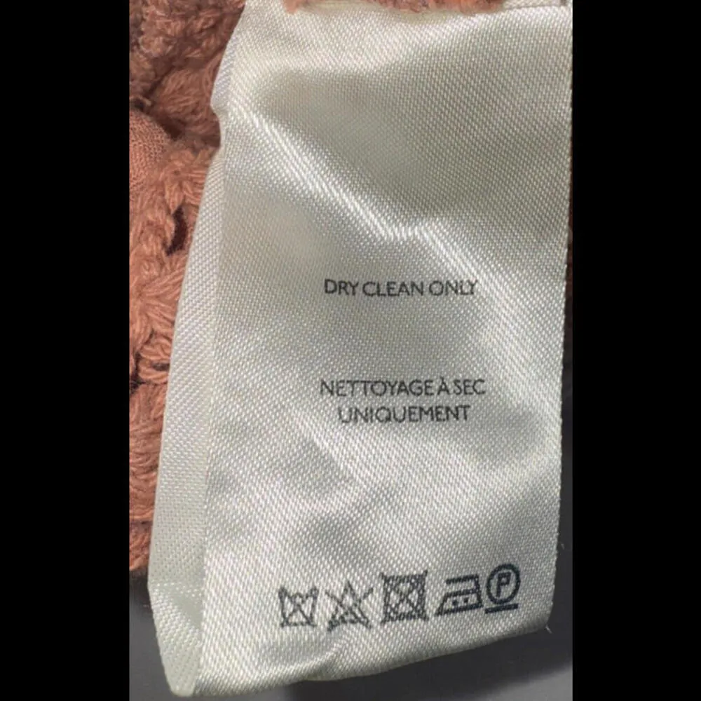 Free People Mini Crop Babydoll Peasant Boho Long Sleeve Crochet Burnt Orange Top - Image 11