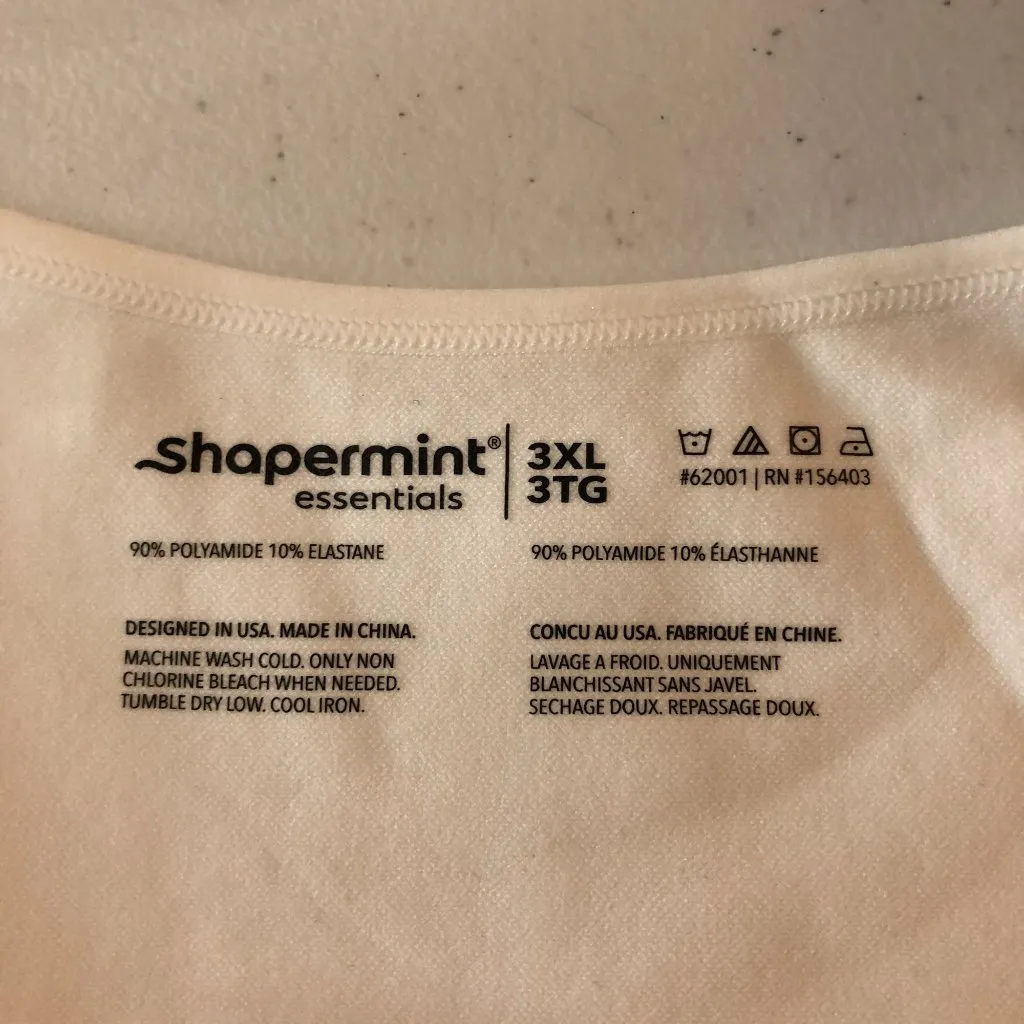 Shapermint All Day Every Day Scoop Neck Cami White 3XL FLAW Size 3X - Image 5