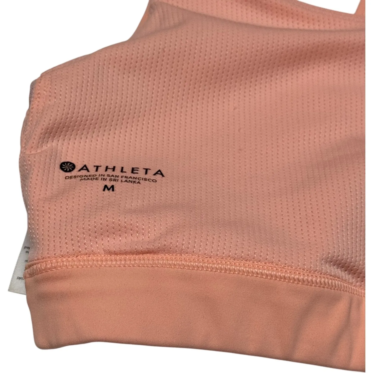 Athleta Racerback Sports Bra Peach Medium - Image 7
