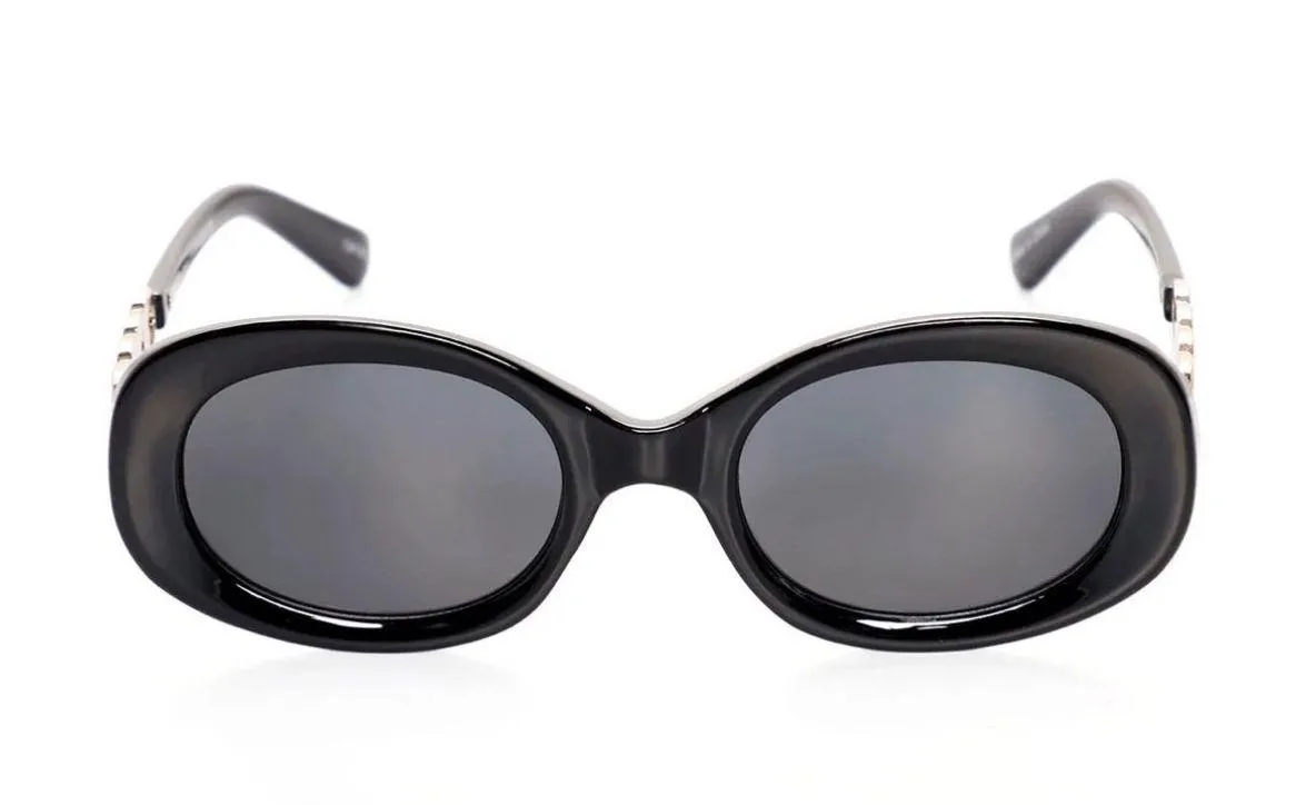 Black Round  Chain Sunglasses - Image 10