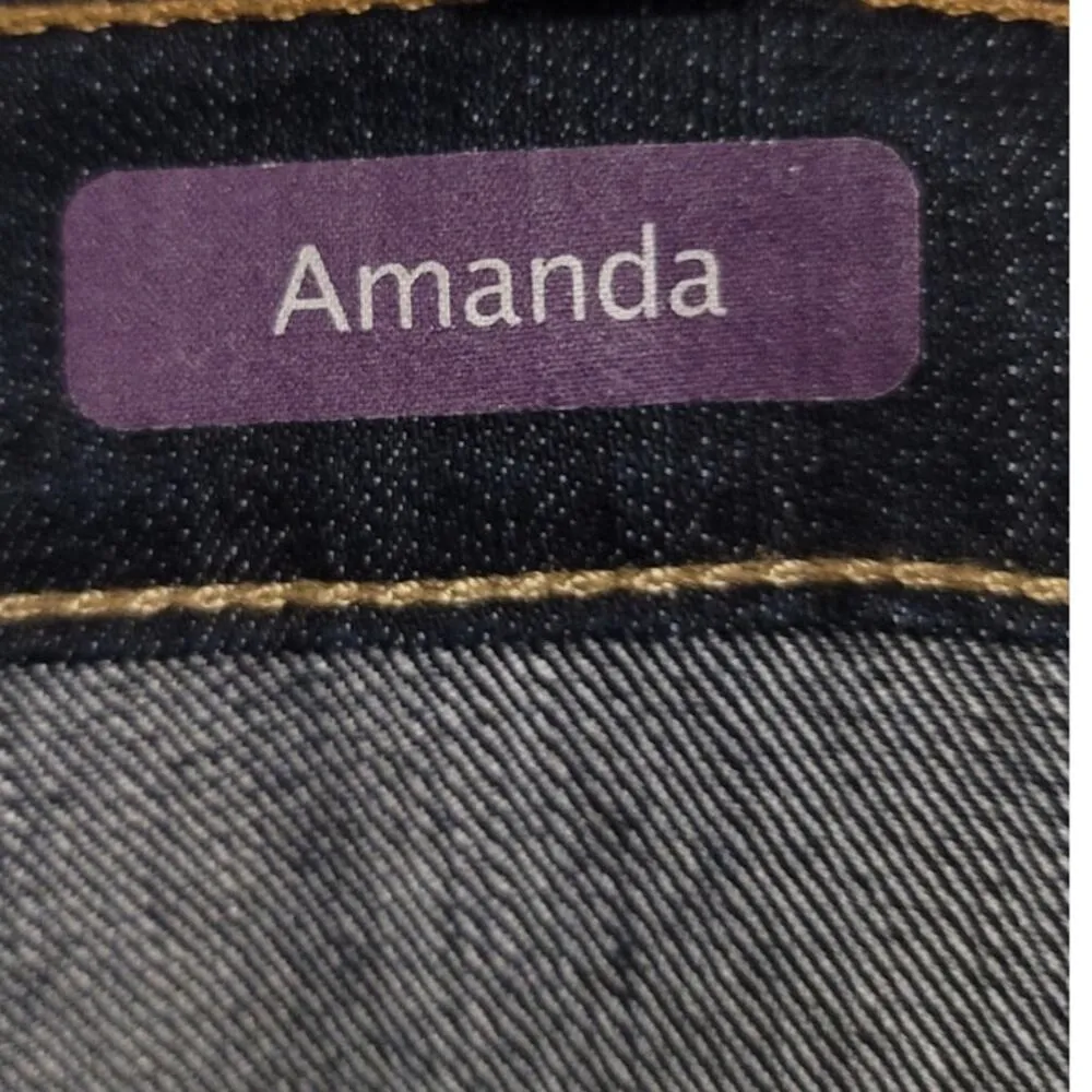 Gloria Vanderbilt Amanda Classic Tapered Jeans Preston Wash Missy 16 Average NEW - Image 5