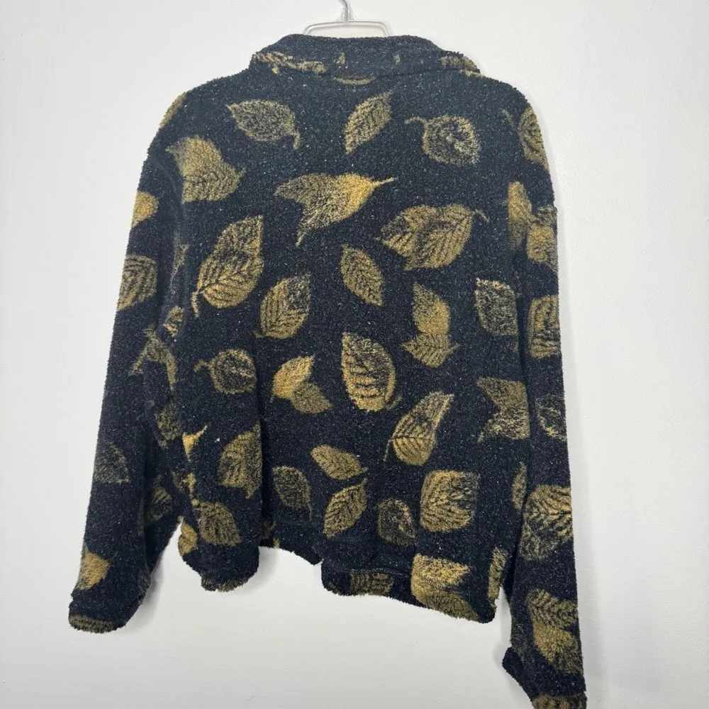 Vintage Onque Casual Navy and Yellow Jacket size XL Blue - Image 5