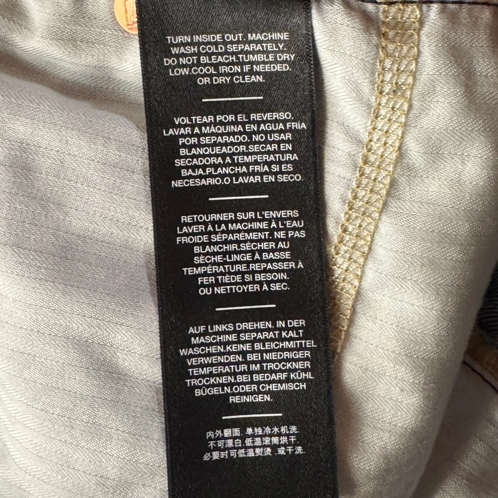 7 FAM SZ 33 Monroe Cutoff Jean Shorts Distressed Frayed Hem Hi-Rise Button-Fly - Image 11