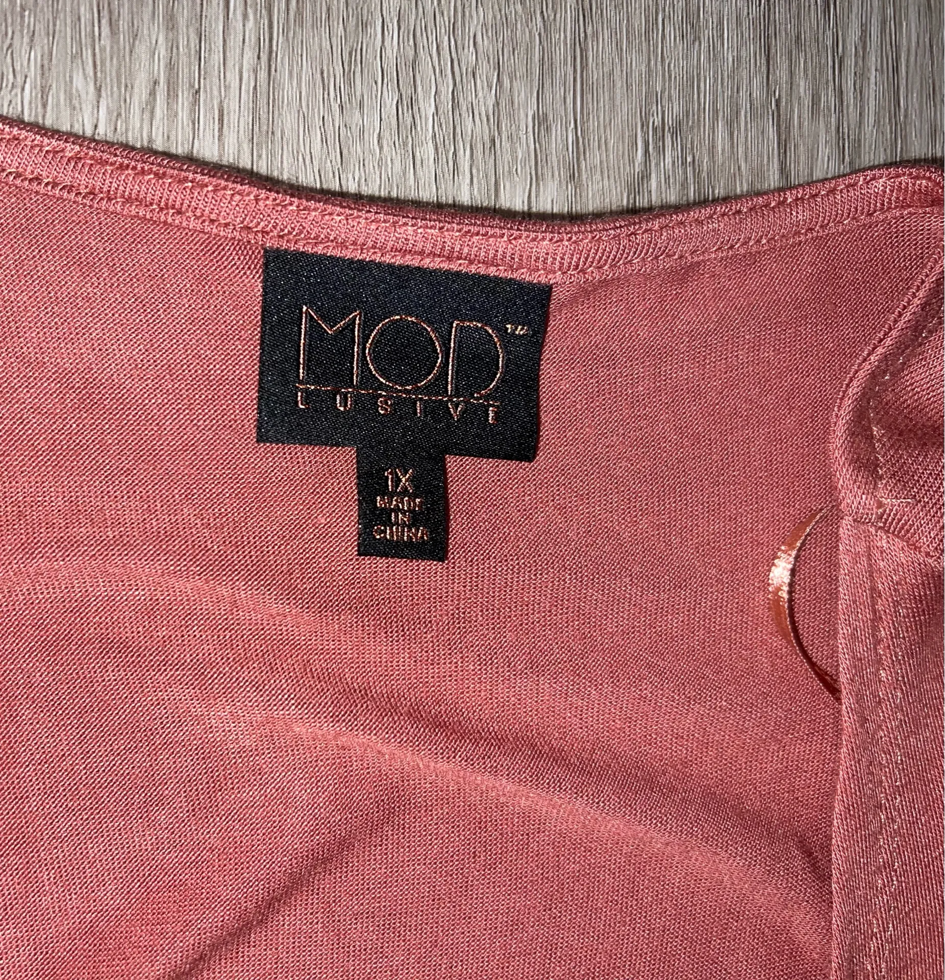 MOD Lusive Women’s Duster Cardigan Open Front Long Sleeve Plus Size 1X NWT Red - Image 4